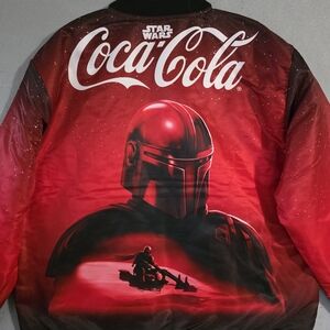 NWT Coca Cola Star Wars Mandalorian Bomber Jacket Limited Edition Size XL
